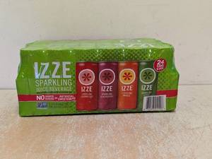 lot 155 image: NEW IZZE SPARKLING JUICE BEVERAGE VARIETY PACK 24CT