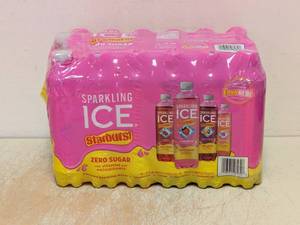 lot 179 image: SPARKLING ICE STARBURST FLAVORED SPARKLING WATER 24 PACK