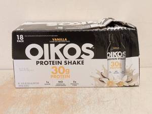 lot 181 image: OIKOS PROTEIN SHAKE VANILLA 30g PROTEIN