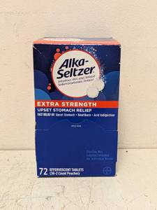 lot 213 image: NEW ALKA-SELTZER EXTRA STRENGTH EFFERVESCENT TABLETS