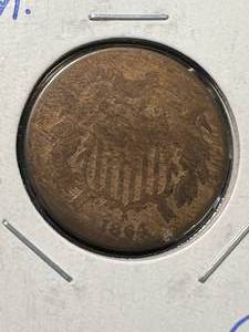 1864 LM US 2 CENT PIECE