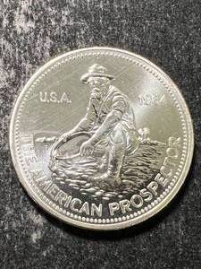 lot 12 image: 1984 ENGELHARD PROSPECTOR 1 TROY OZ .999 FINE SILVER