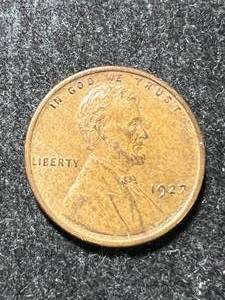 lot 18 image: 1927 US WHEAT CENT