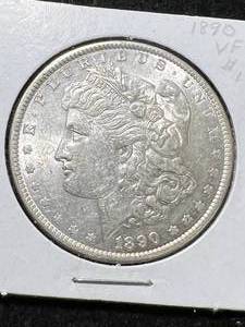 lot 41 image: 1890 US MORGAN SILVER DOLLAR