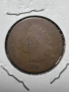 lot 69 image: 1874 US INDIAN HEAD CENT
