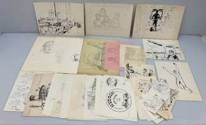 Group Of Famous Artist JAMES OTIS BURNLEYS Personel Sketches