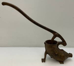 Very Old Metal Sausage Stuffer