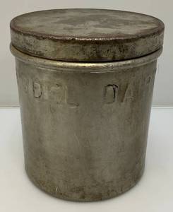 Very Heavy Metal MODEL DAIRY INC. Cream Canister With Lid 9 x 10