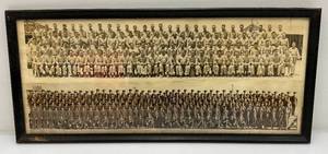 1949 Camp Chaffee Panaramic Military Photos Framed Behind Glass 11 x 25