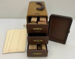 Misc. Vintage Slides In Mid Century Slide Case