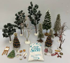 Vintage Department 56 Snow Village Trees