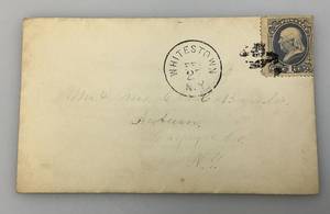 USA 1870 Franklin 1 Cent Ultra Scott #145 On Envelope