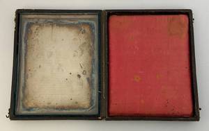 1840s - 1850s Daquerreotype Photo With Gold Foil In Original Case