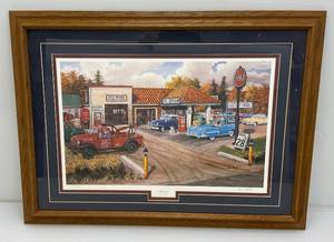 Framed Behind Glass Pencil Signed KEN ZYLLA Full Service Limited Print 10219600 23 x 31