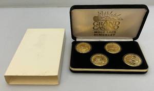 1990s Grand Casino Mille Lacs Minnesota Wildlife Including Swan, Tiger, Seal & Whale Collectors Coins (In Protective Cases)