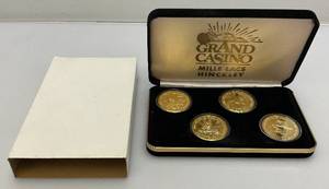 1990s Grand Casino Mille Lacs Minnesota Wildlife Including Swan, Tiger, Seal & Whale Collectors Coins (In Protective Cases)