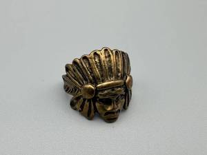 lot 165 image: Bronze Tone Indian Ring - Vintage Style Band