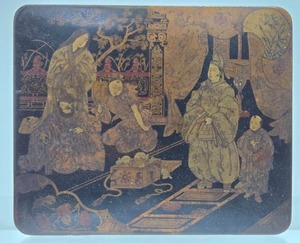 lot 15 image: Antique Painted Chinese Wood Box