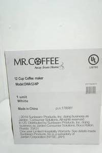 lot 27 image: NEW Mr. Coffee 12 Cup Coffee Maker (new in box)