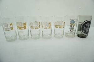 lot 40 image: Vintage Glass Tumblers Holly Hobby, The Little Rascals