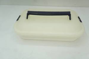 lot 53 image: Cake pan Carrier with lid, 17 x12 x3.5