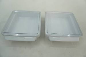 lot 57 image: (2) Microwave  8 x8 x3 baking pans