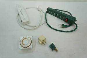lot 91 image: Power Strips, Adaptors, Timer
