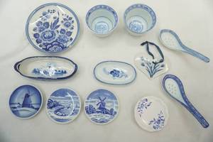 lot 121 image: Vintage Delft Pottery. Sweden, Denmark, Holland