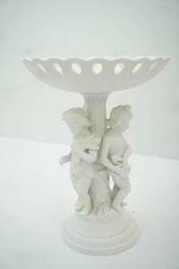 lot 145 image: Andrea by Sadek Sculpted Cherub Pedestal Bowl