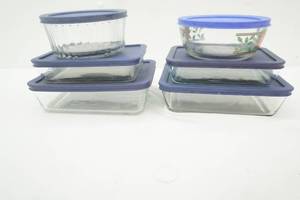 lot 210 image: (6ct) Pyrex & Anchor Hocking Glass Food Storage Containers wlids