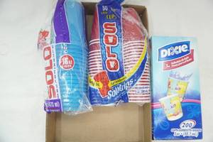 lot 224 image: NEW Solo Cups & Dixie Cups