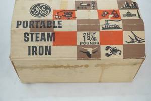lot 259 image: Vintage GE Portable Steam Iron F37. Electric, Complete