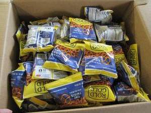 lot 52 image: 88 1 oz Rolled Gold pretzel packs...