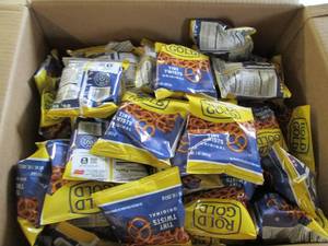 lot 54 image: 88 1 oz Rolled Gold pretzel packs...