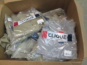lot 17 image: Box of assorted new Clique shirts, ...