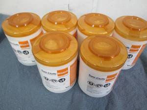 lot 39 image: 6 Sanicloth 75 count bleach wipes...