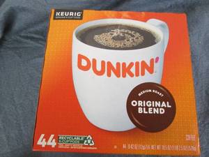 lot 45 image: 44 Dunkin Donuts medium roast Keuri...