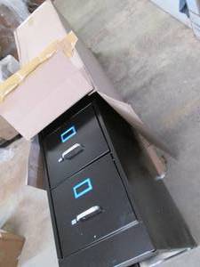 lot 57 image: 25 Deep 4 Drawer black locking fil...