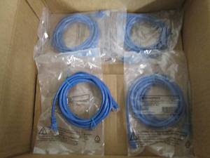 lot 80 image: 4 Cat 5e Ethernet cables...