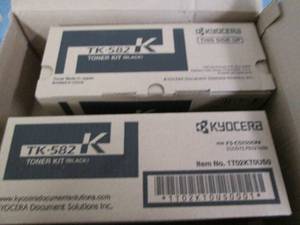 lot 105 image: 2 Kyocera TK-582K black toners...