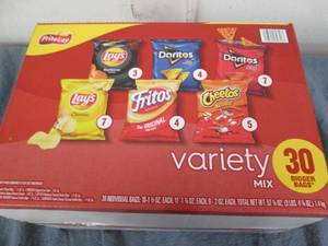 lot 123 image: 30 Count Frito.Lay variety pack...