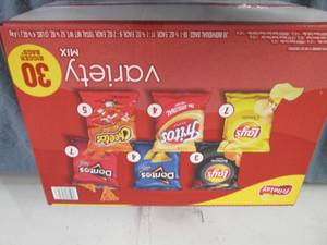 lot 124 image: 30 Count Frito.Lay variety pack...