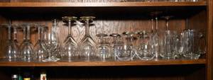 lot 69 image: Whole Shelf of Glassware