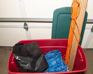 lot 144 image: Tarps and an Extension Cord