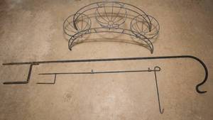 lot 165 image: Plant Stand and Shepherds Hooks