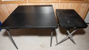 lot 228 image: Set of 2 Lifetime Black Card Tables