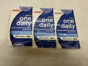 lot 6 image: MM. 3x 100 Tablets Mens One Daily MultiVitamin-3-27