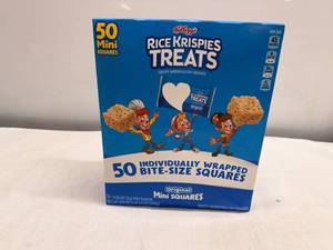lot 19 image: MM. 50 Mini Rice Krispie Treats