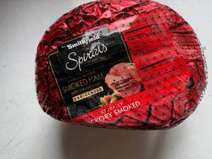 DD. 9.95lb Smithfield Spirals Hickory Smoked Ham-Pre-Glazed