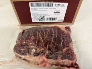 lot 74 image: D. 10.30lb Two Rivers Beef Ribeye Roll Steaks-Vaccum Sealed 3-4 Steaks Per Package-3-4 Packages per Case.